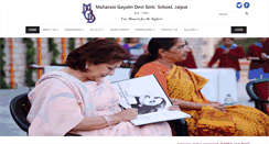 Desktop Screenshot of mgdschooljaipur.com