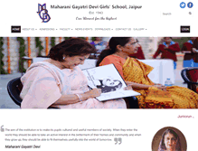 Tablet Screenshot of mgdschooljaipur.com